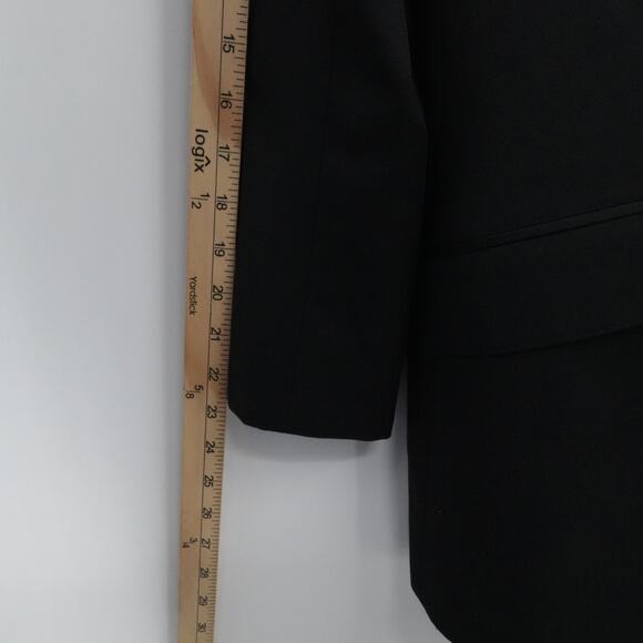 J Hilburn Blazer Mens 39S Black Wool Classic 2 Button Lined Business Office - Picture 9 of 16